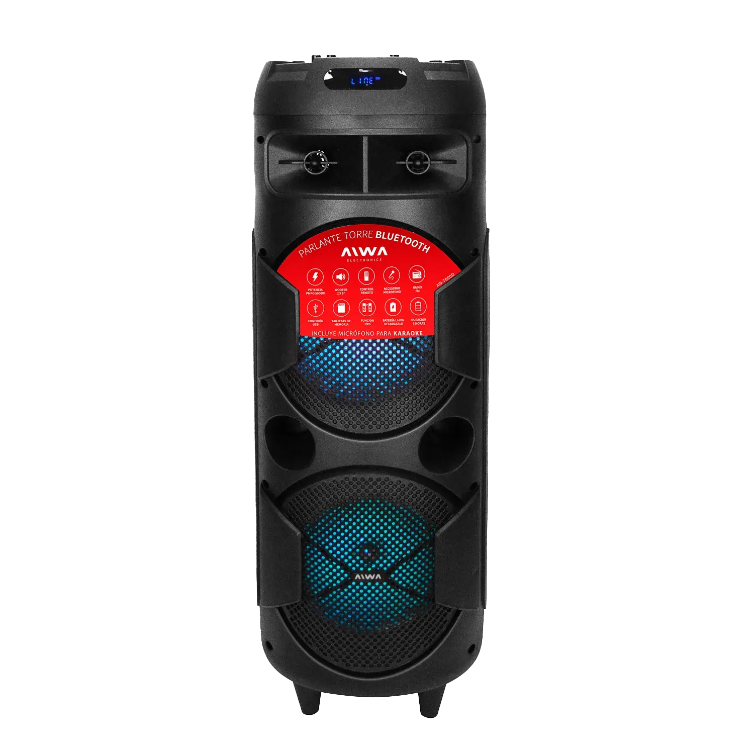 Torre de Sonido Portátil Bluetooth Party 5000W